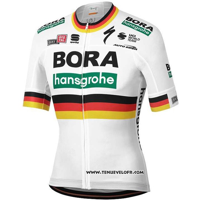 2020 Maillot Ciclismo Bora Champion Allemagne Manches Courtes et Cuissard